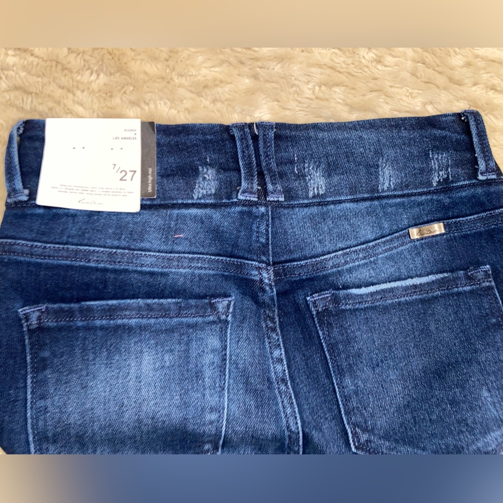 KanCan Dark Indigo Flare Jeans - Picture 7 of 7